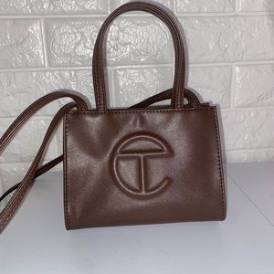 Small Chocolate Telfar Shopping Bag